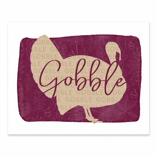 Gobble Pattern Tabletop Canvas